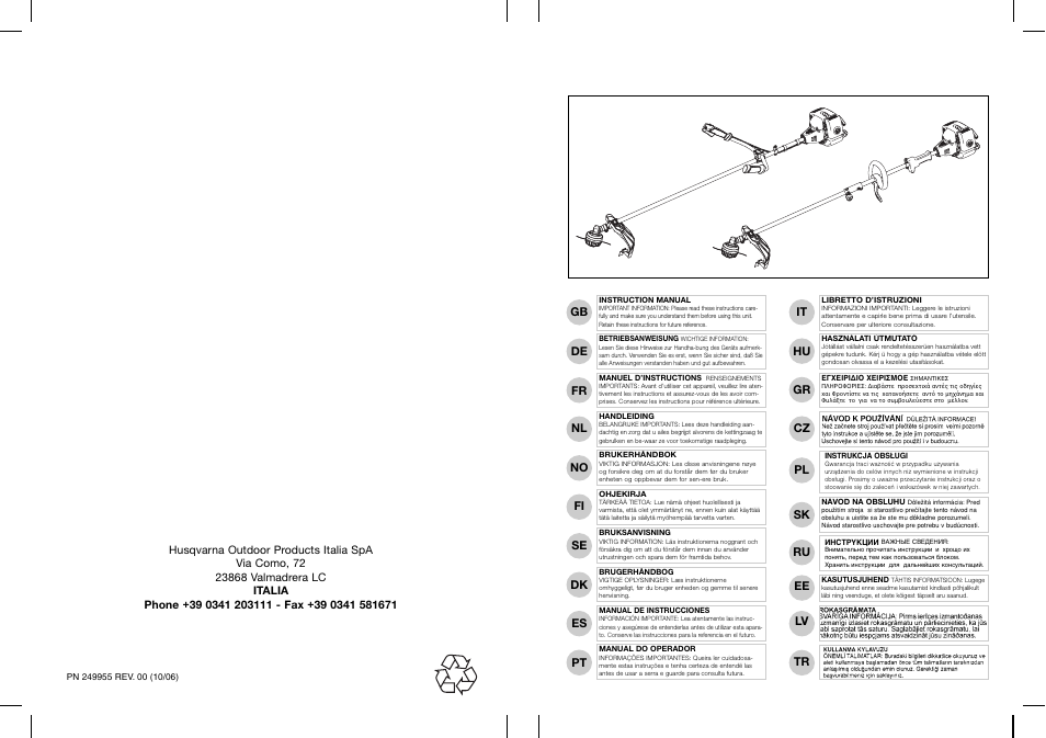 Husqvarna 953900746 User Manual | 12 pages