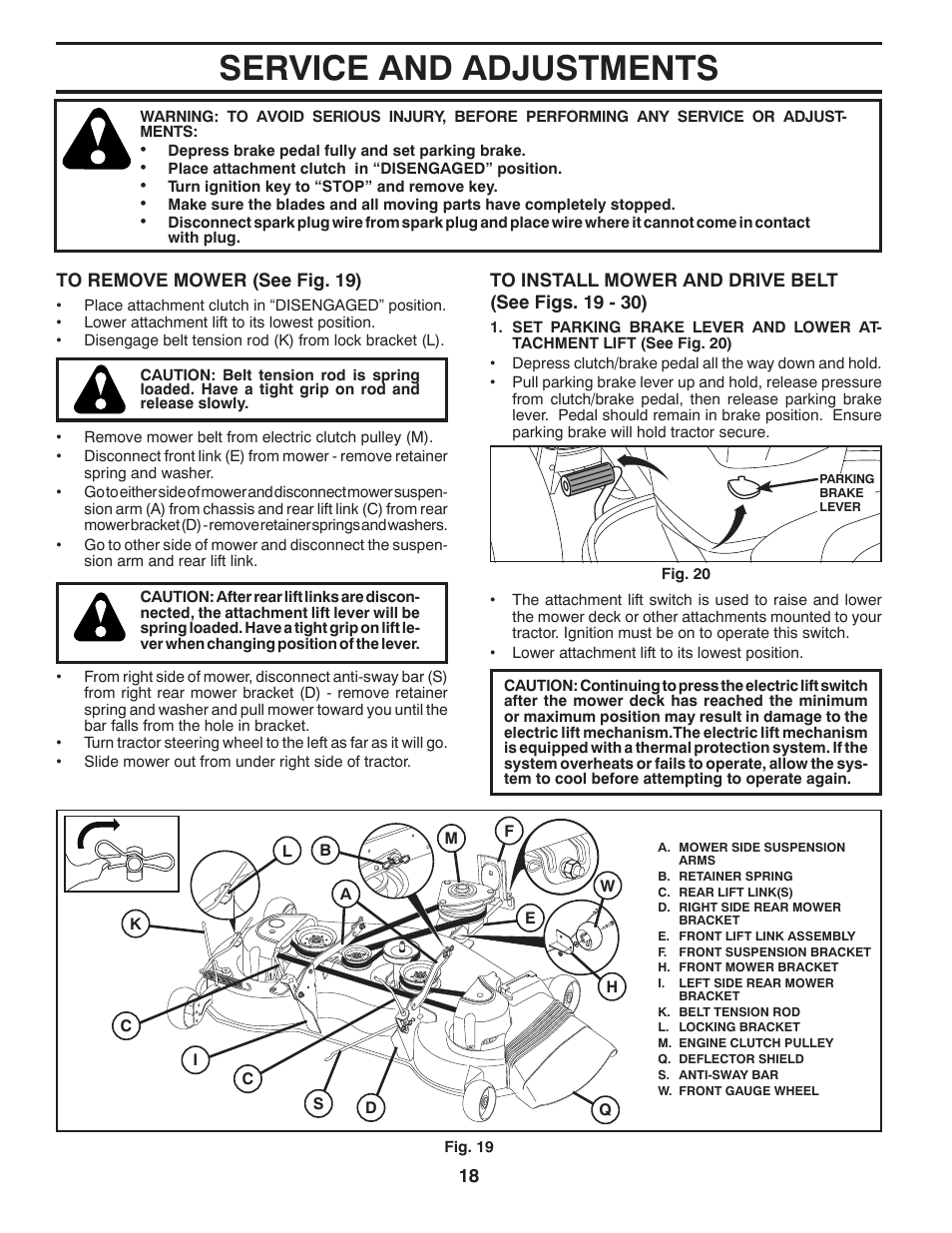 Service and adjustments | Husqvarna 532 43 62-68 User Manual | Page 18 / 48