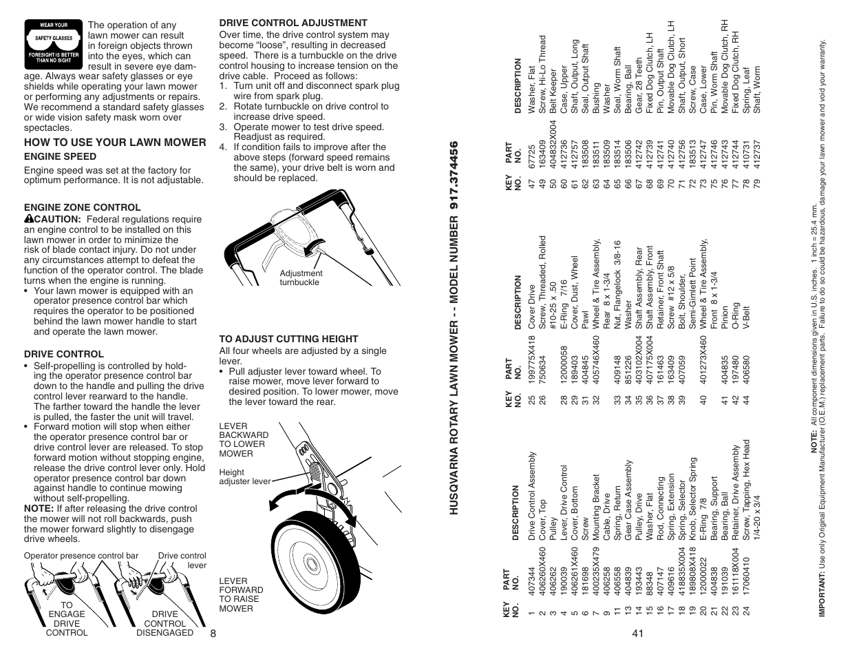 Husqvarna 917.374456 User Manual | Page 17 / 24