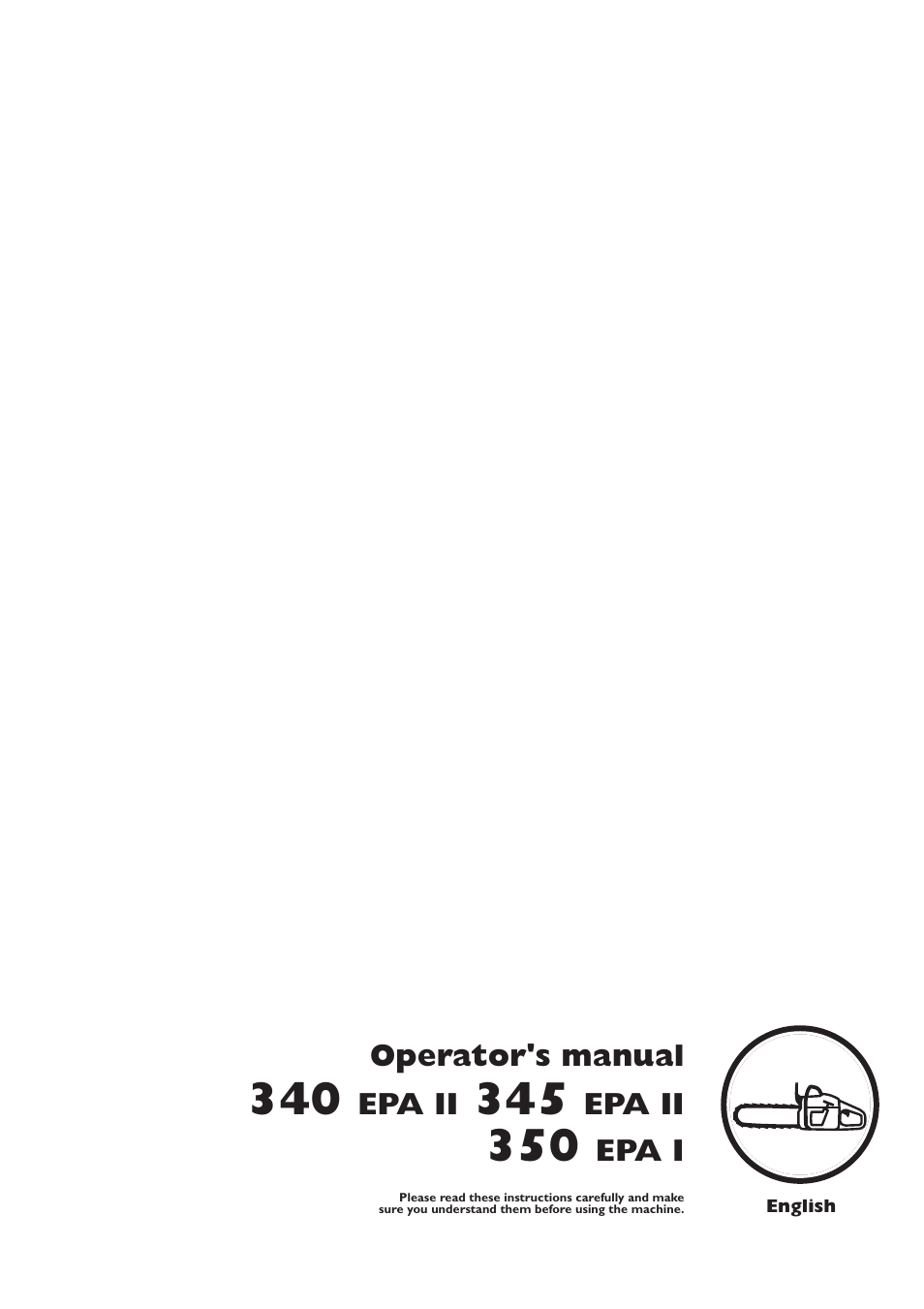 Husqvarna 340 EPA II User Manual | 36 pages