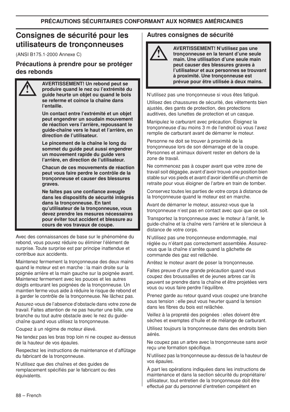 Husqvarna Chainsaw T435 User Manual | Page 88 / 140