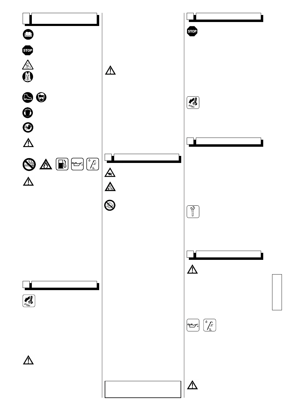 Español | Husqvarna FS 305 User Manual | Page 17 / 40