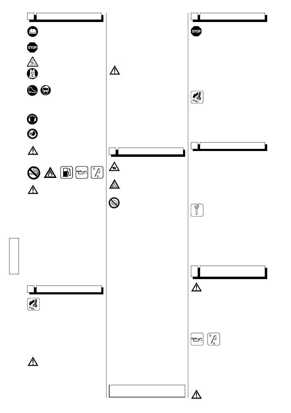 English | Husqvarna FS 305 User Manual | Page 20 / 40