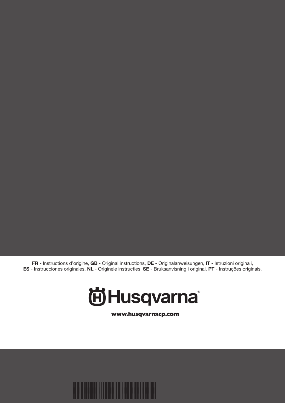 Z+un^¶0 | Husqvarna FS 305 User Manual | Page 40 / 40