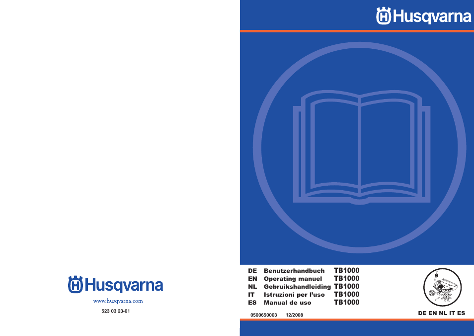 Husqvarna TB1000 User Manual | 44 pages