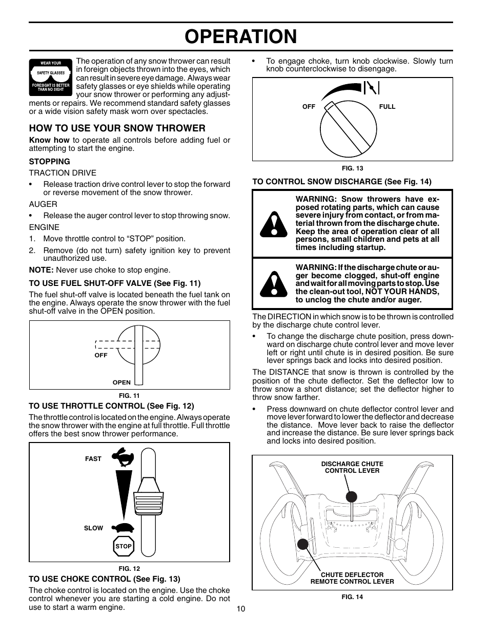 Operation | Husqvarna 927SBEXP User Manual | Page 10 / 32