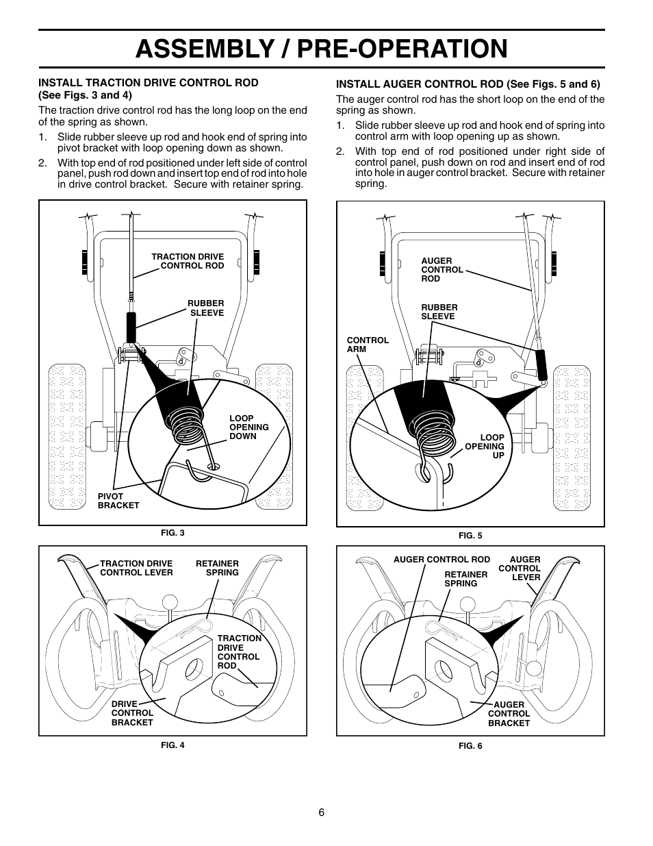 Assembly / pre-operation | Husqvarna 927SBEXP User Manual | Page 6 / 32
