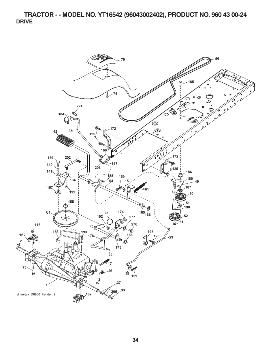 Drive | Husqvarna 96043002402 User Manual | Page 34 / 44