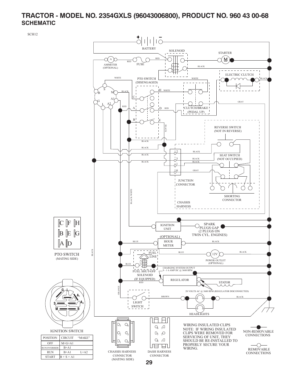 Schematic, No tes | Husqvarna 2354GXLS User Manual | Page 29 / 46