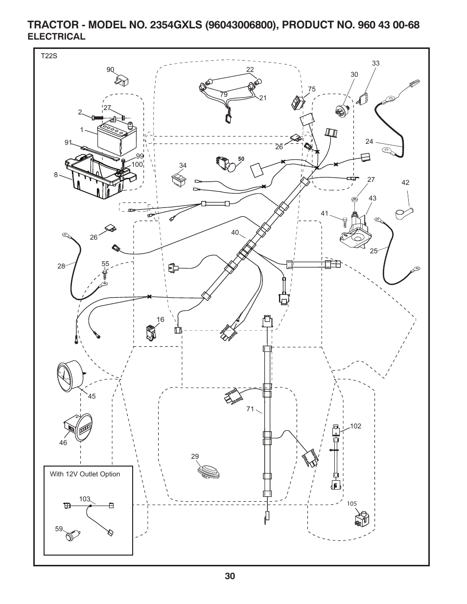 Electrical | Husqvarna 2354GXLS User Manual | Page 30 / 46