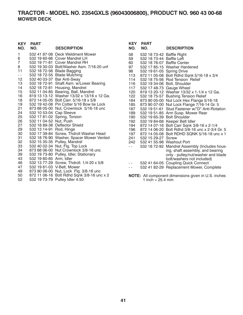 Husqvarna 2354GXLS User Manual | Page 41 / 46