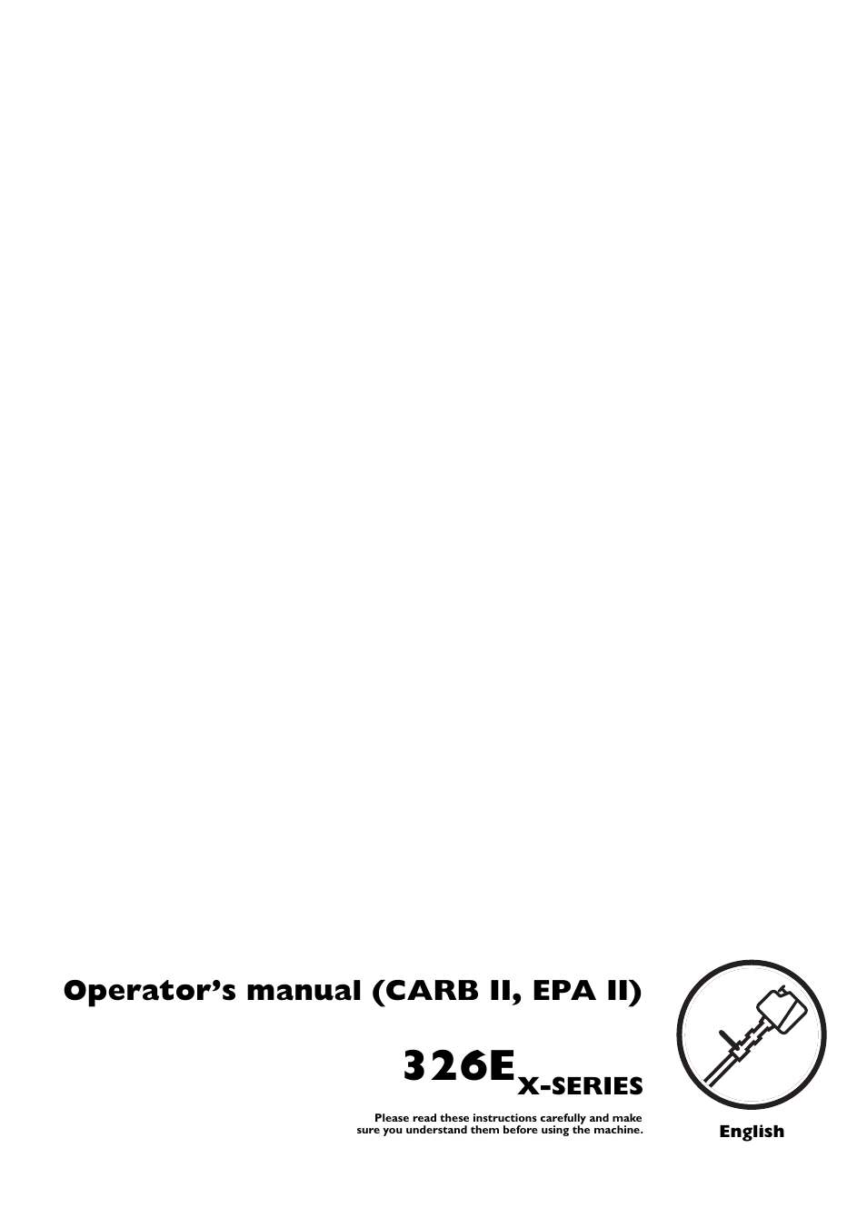 Husqvarna 326EX User Manual | 24 pages
