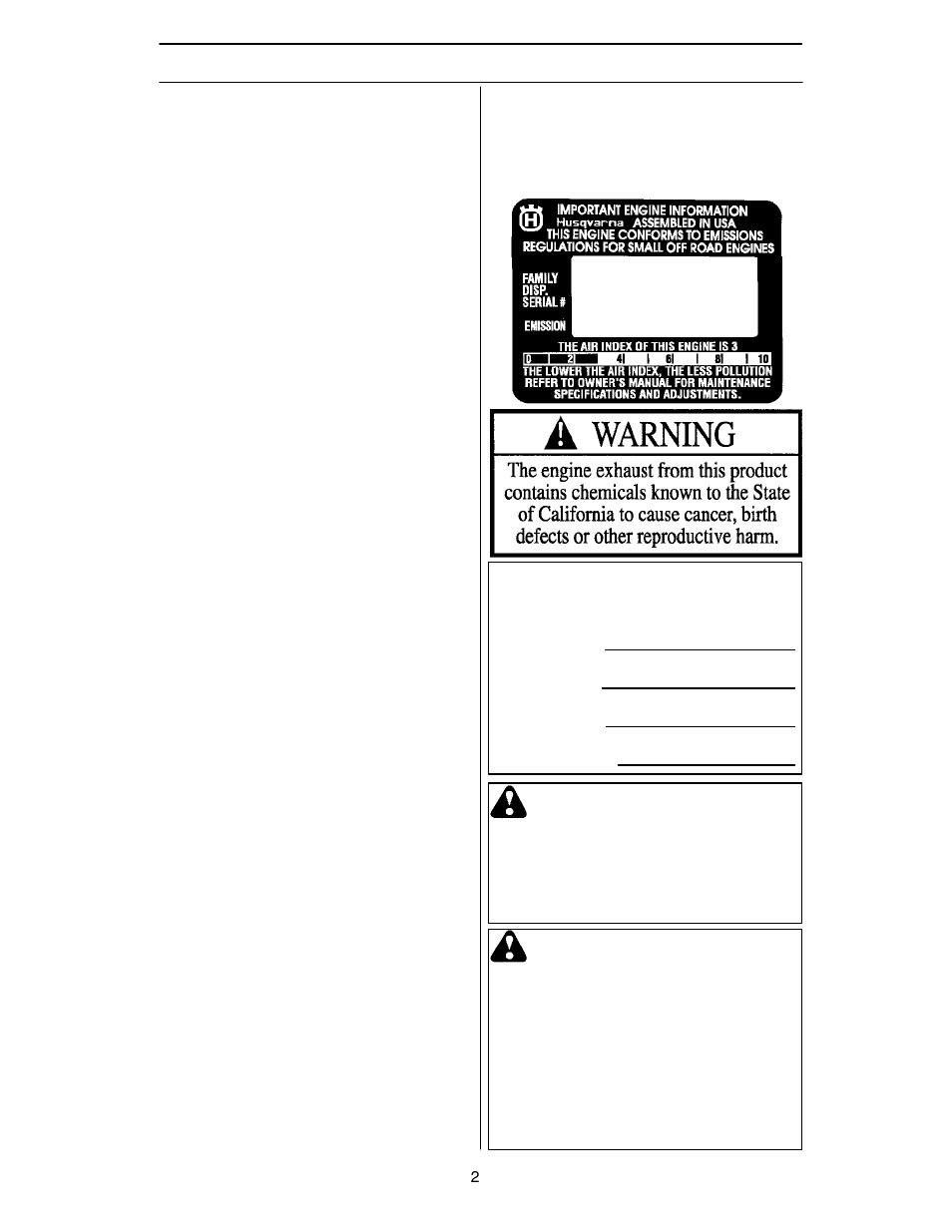 Husqvarna 124L User Manual | Page 2 / 22