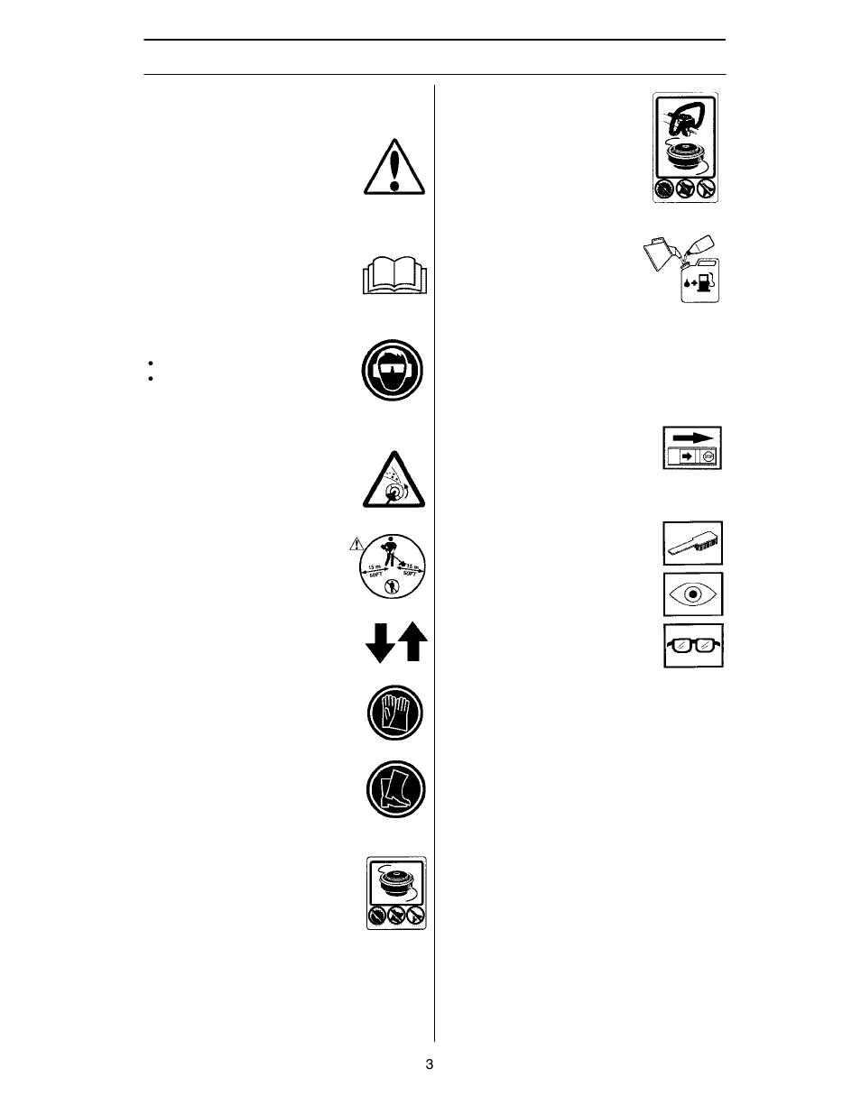 Symbols, Key to symbols | Husqvarna 124L User Manual | Page 3 / 22