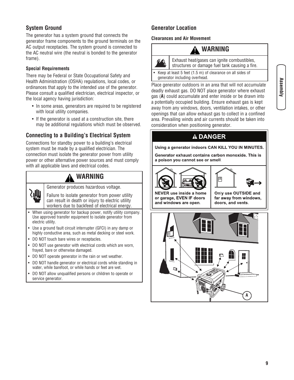 Warning | Husqvarna 1055 GN User Manual | Page 9 / 29