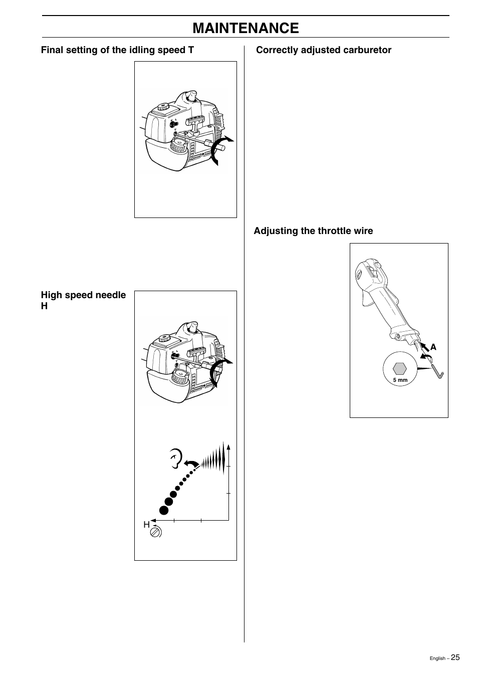 Maintenance | Husqvarna 323R  EN User Manual | Page 25 / 44