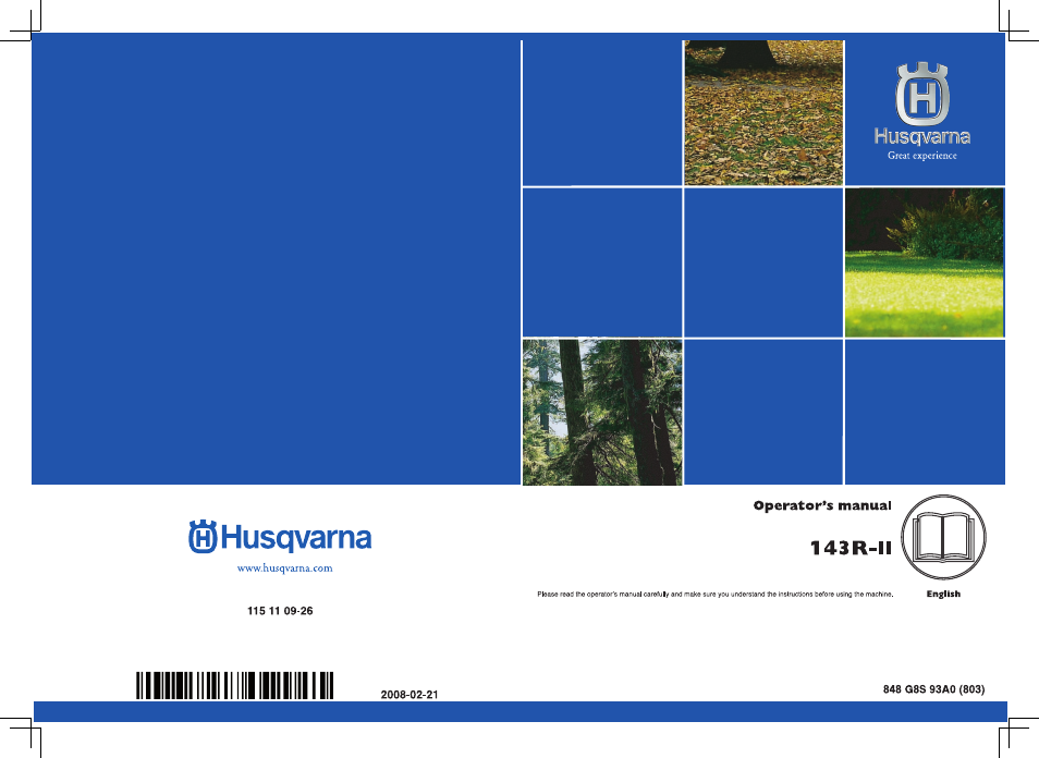 Husqvarna 143R-II User Manual | 36 pages