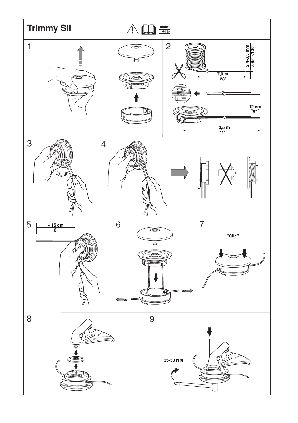 Trimmy sii | Husqvarna 143R-II User Manual | Page 34 / 36