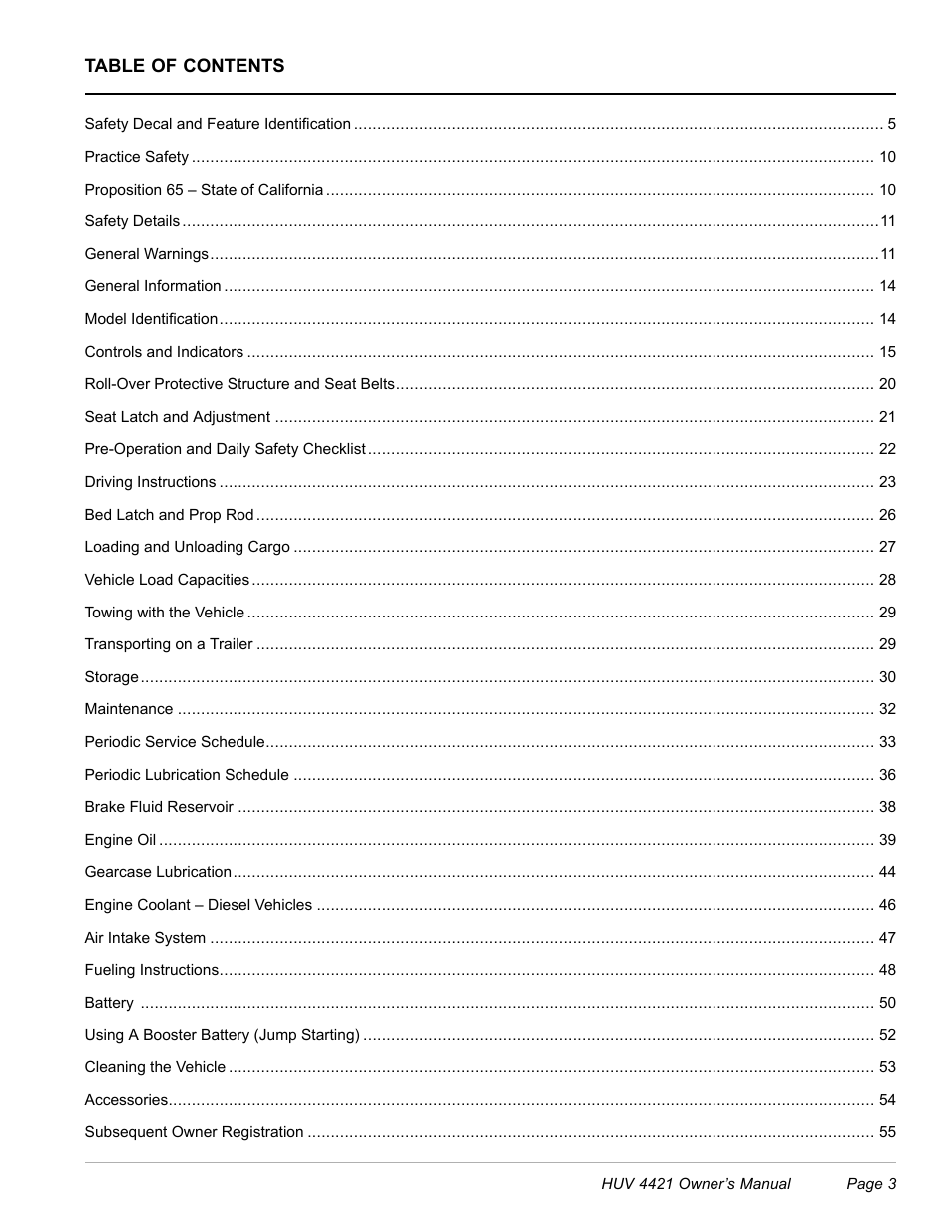 Husqvarna HUV 4421 4421-G/GX/GXL User Manual | Page 5 / 68