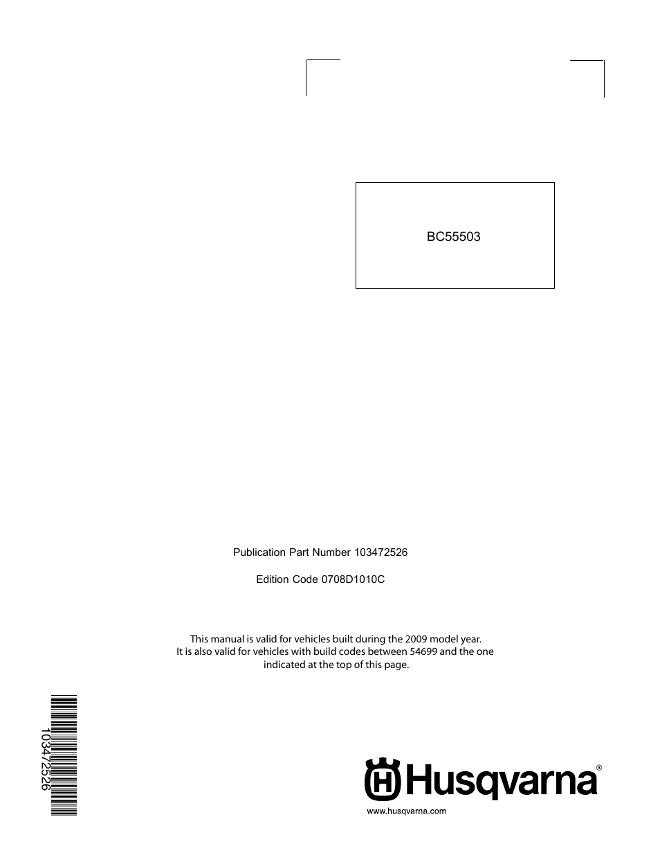 Husqvarna HUV 4421 4421-G/GX/GXL User Manual | Page 68 / 68