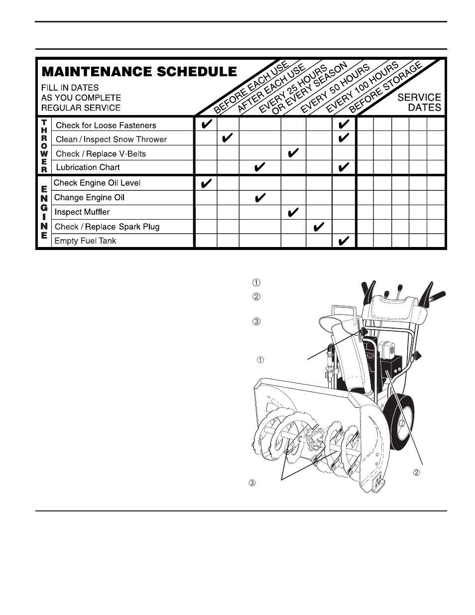 Maintenance | Husqvarna 5524STE User Manual | Page 13 / 32
