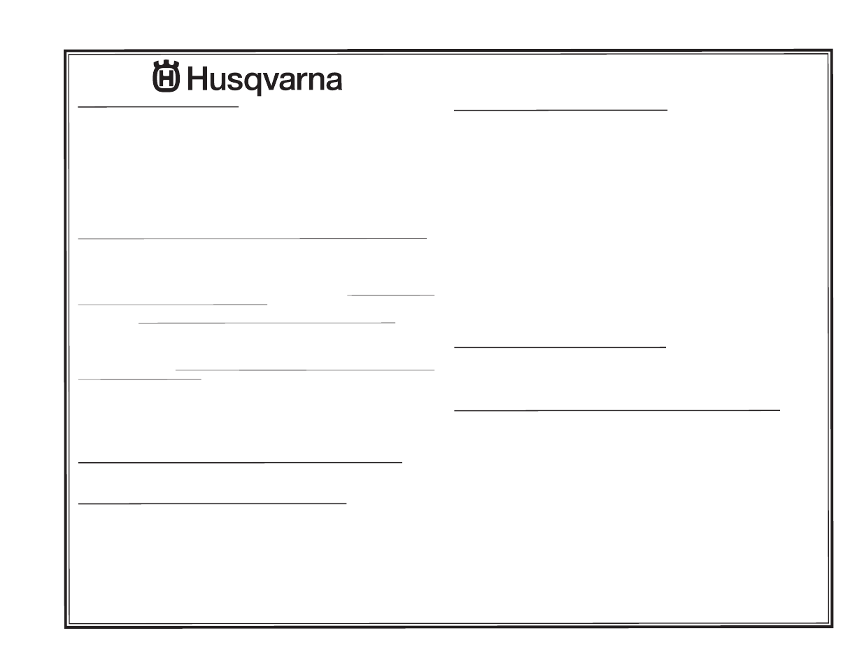 Warranty, Warranty statement | Husqvarna 5524STE User Manual | Page 32 / 32