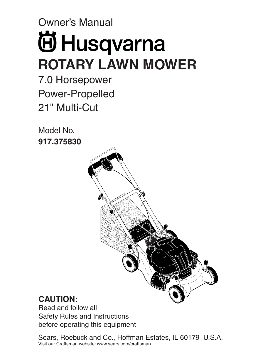 Husqvarna 917.37583 User Manual | 30 pages