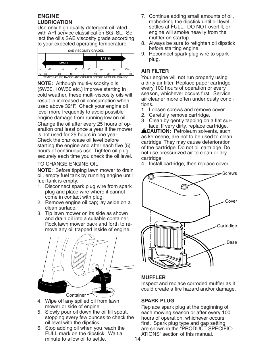 Engine | Husqvarna 917.37583 User Manual | Page 14 / 30