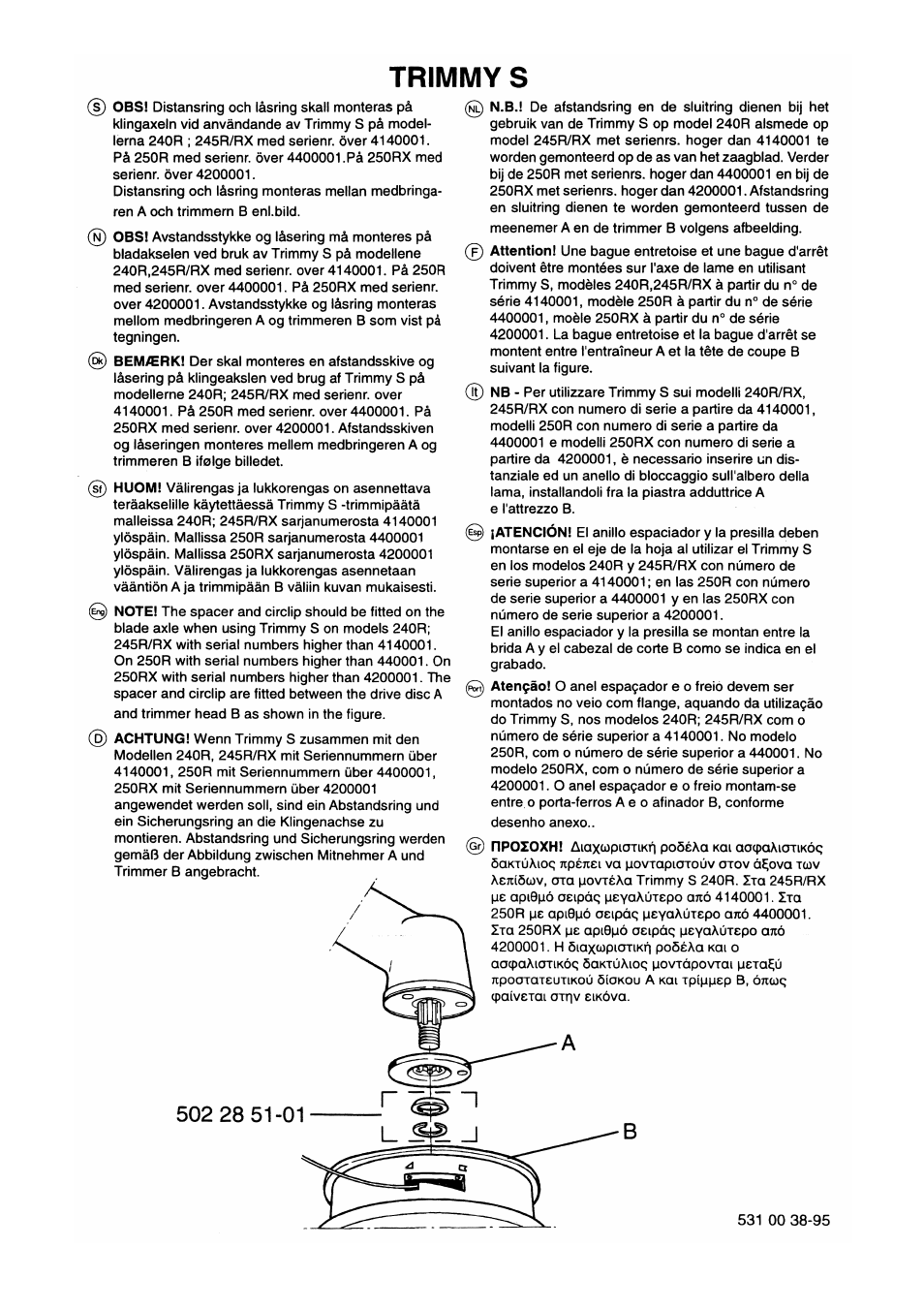 Husqvarna 245R User Manual | Page 39 / 43