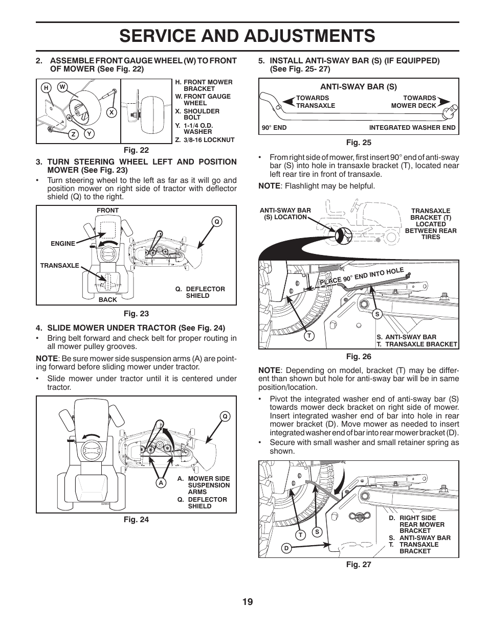 Service and adjustments | Husqvarna 532 44 05-66 User Manual | Page 19 / 48