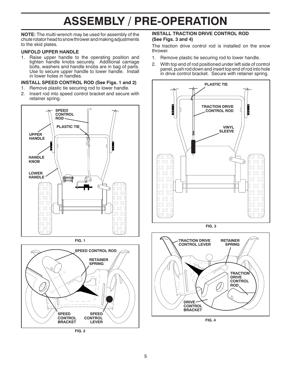 Assembly / pre-operation | Husqvarna 96193005700 User Manual | Page 5 / 24