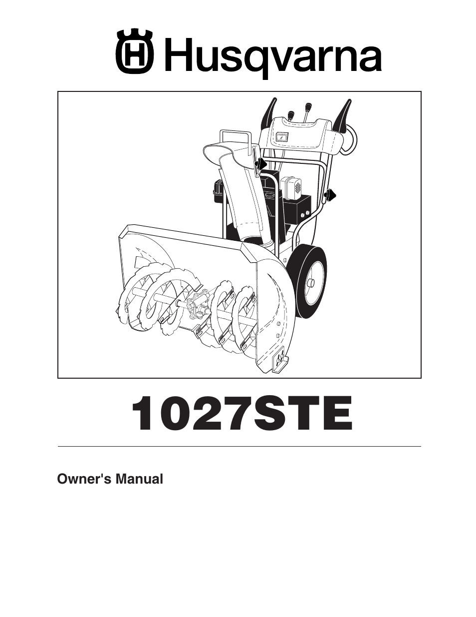 Husqvarna 1027STE User Manual | 32 pages