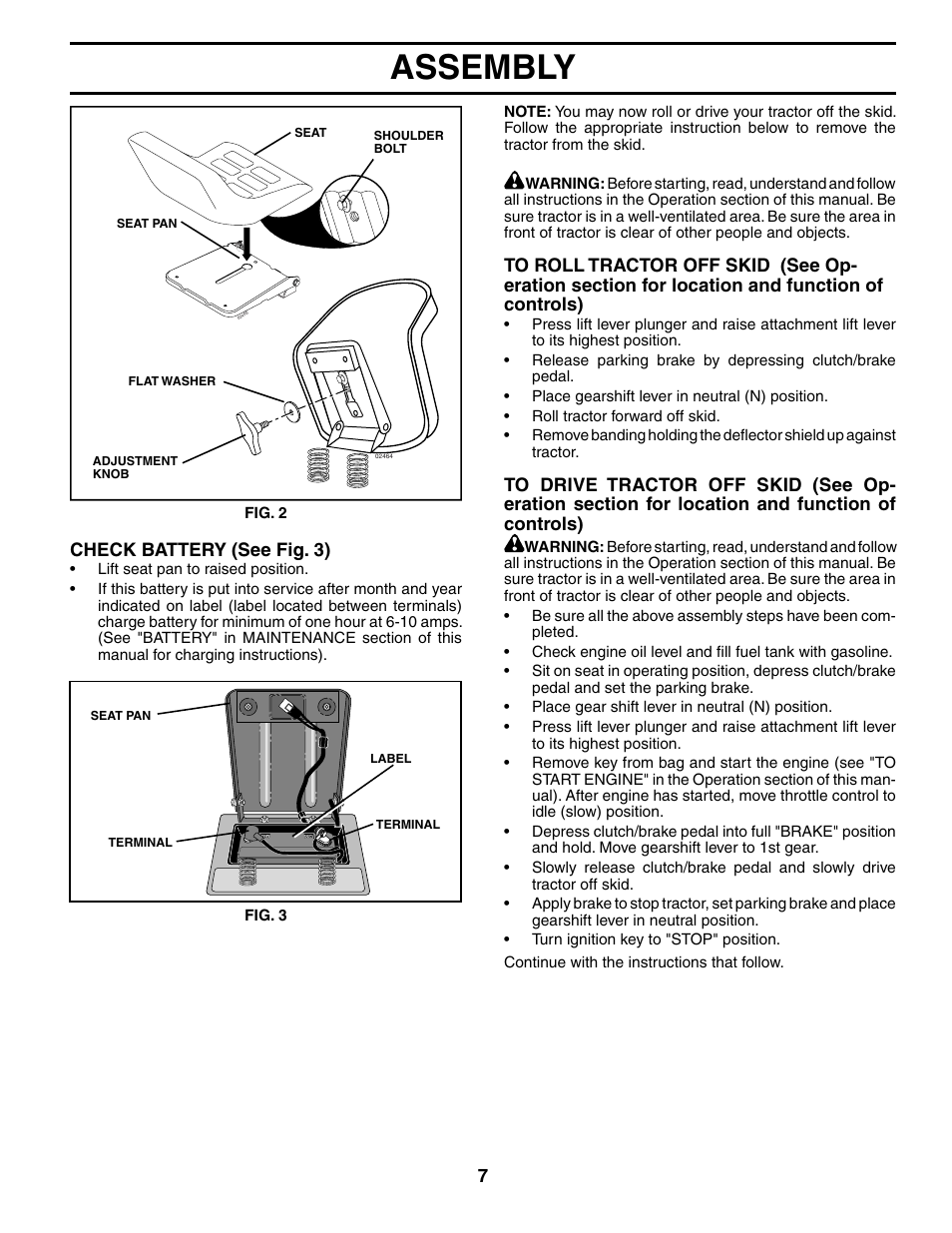 Assembly | Husqvarna 96013001900 User Manual | Page 7 / 44
