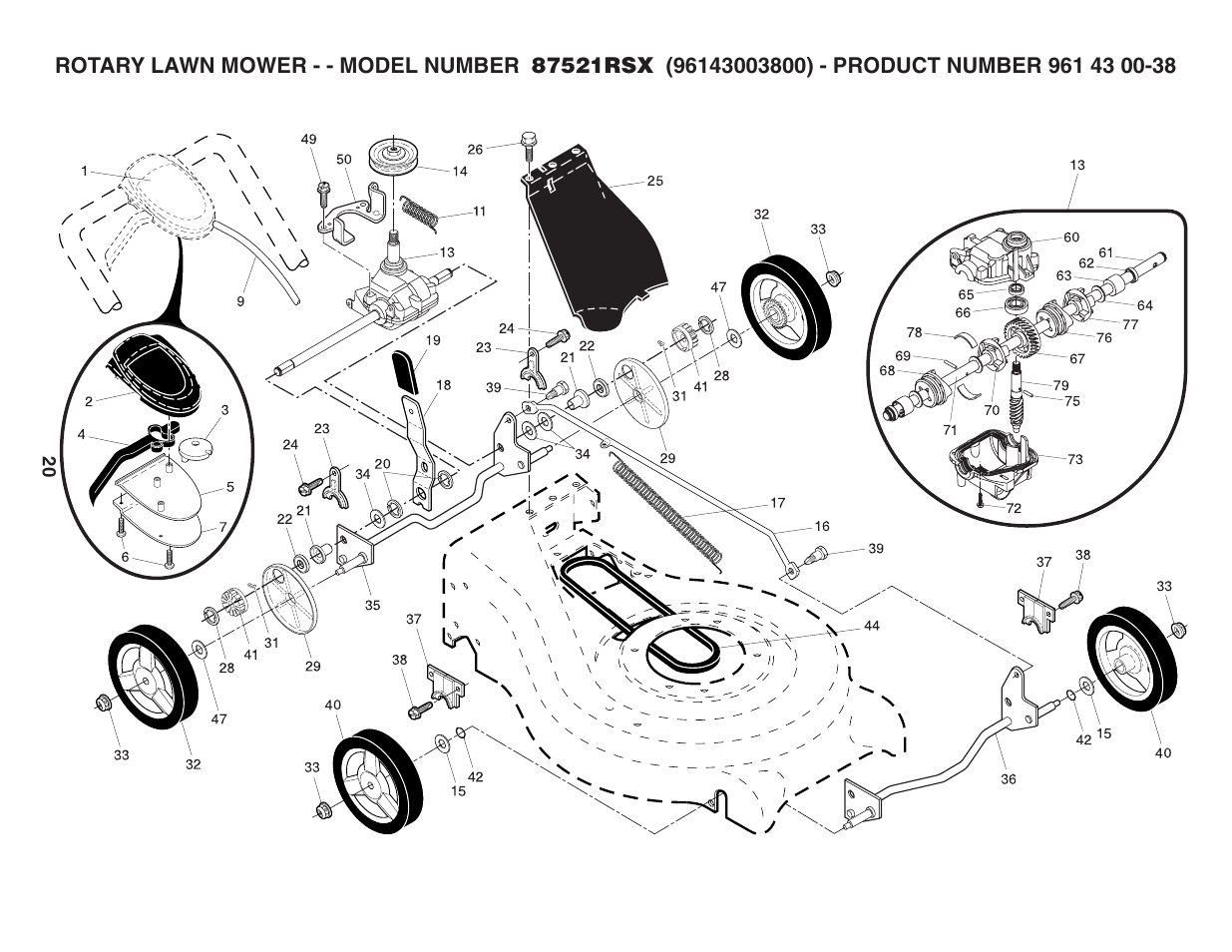 Husqvarna 87521RSX User Manual | Page 20 / 22