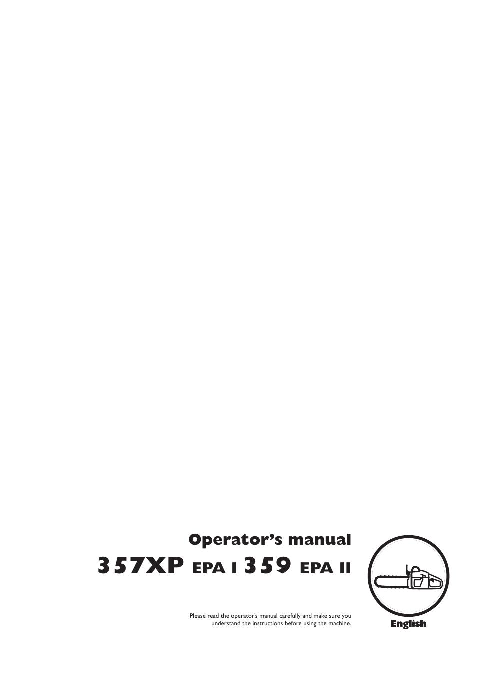Husqvarna 357XP EPA I  EN User Manual | 44 pages