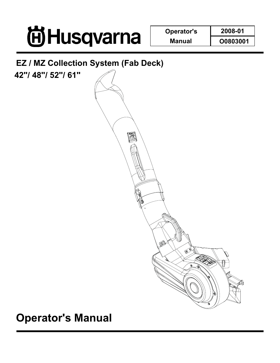 Husqvarna O0803001 User Manual | 26 pages