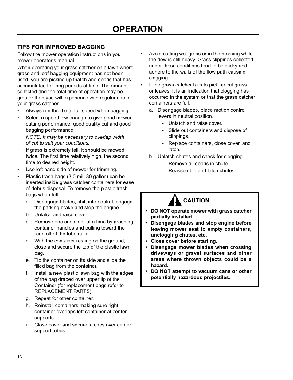 Operation | Husqvarna O0803001 User Manual | Page 15 / 26