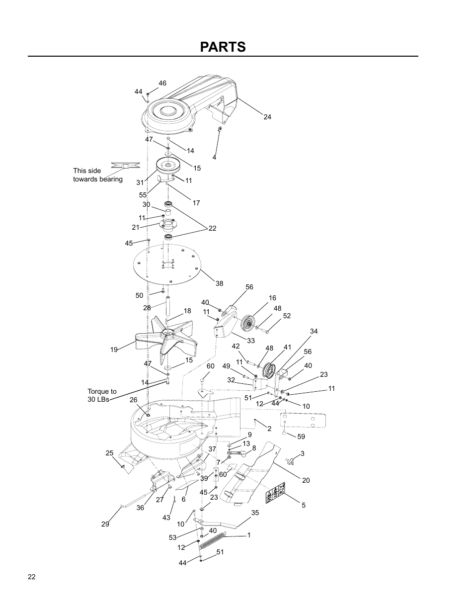 Blower, Parts | Husqvarna O0803001 User Manual | Page 21 / 26