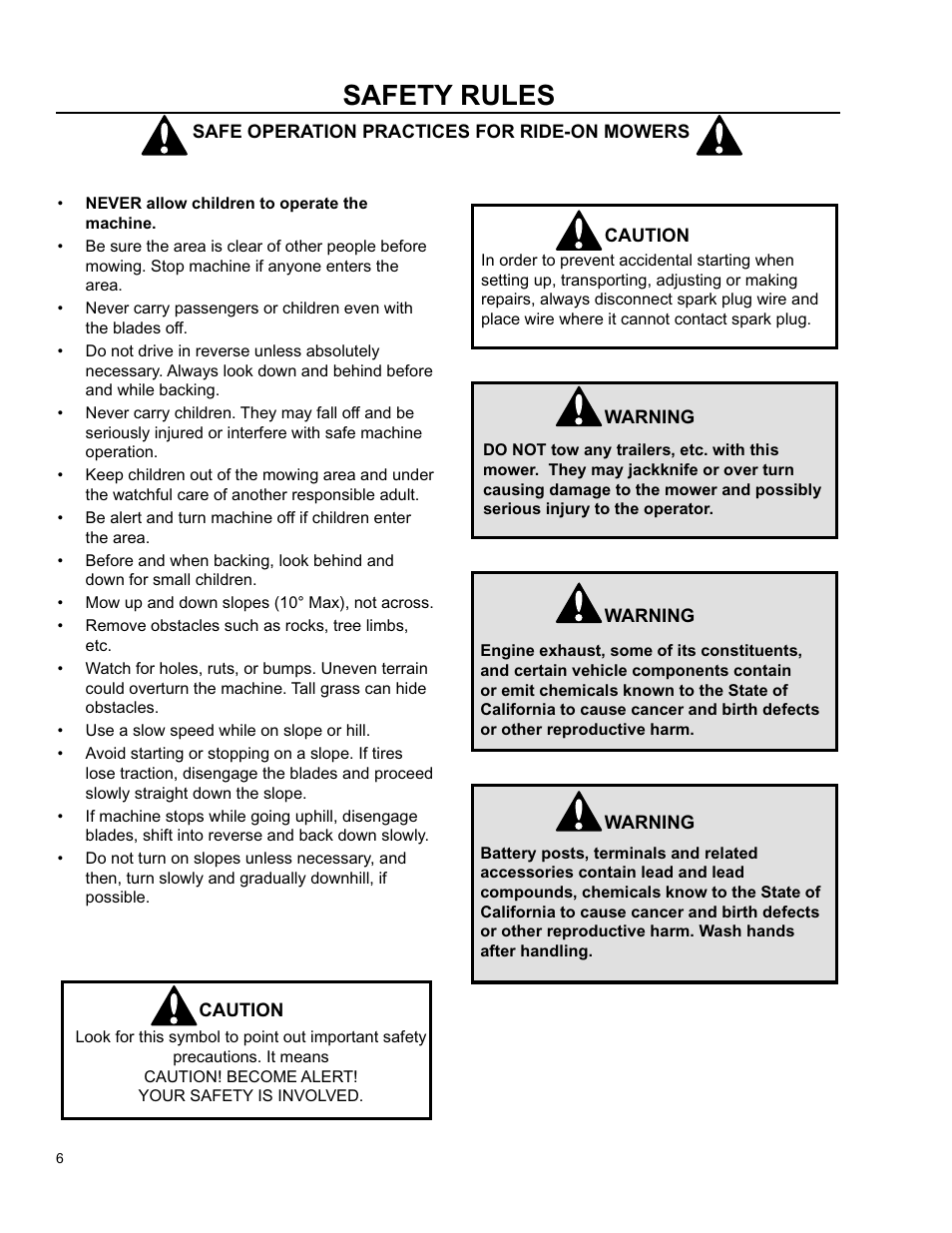 Safety rules | Husqvarna O0803001 User Manual | Page 5 / 26