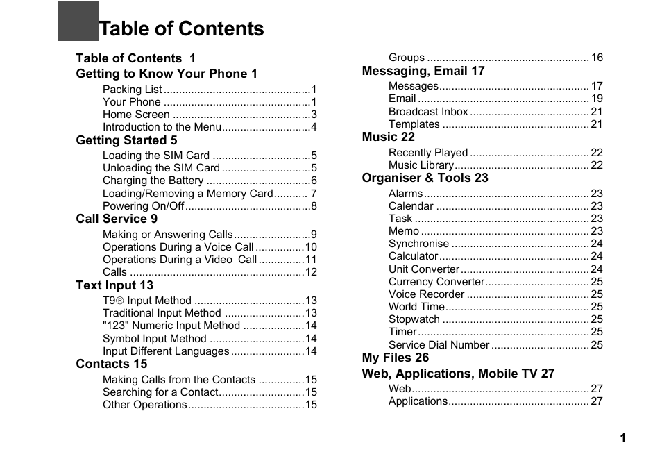 Husqvarna VODAFONE 830 User Manual | Page 5 / 60