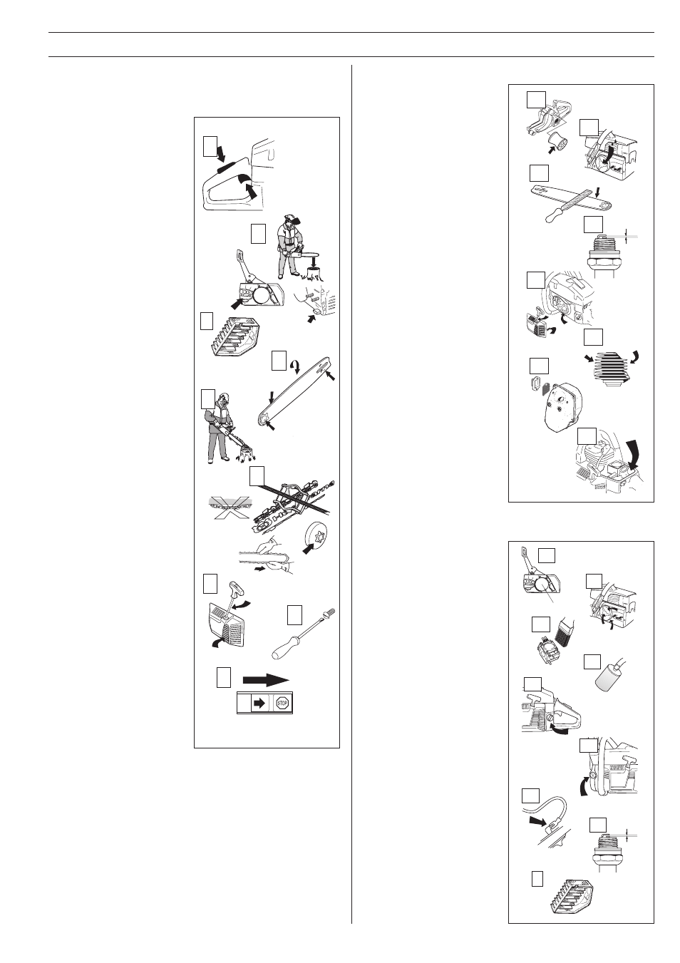 Maintenance, Daily maintenance, Weekly maintenance | Monthly maintenance | Husqvarna 2083 II User Manual | Page 33 / 36