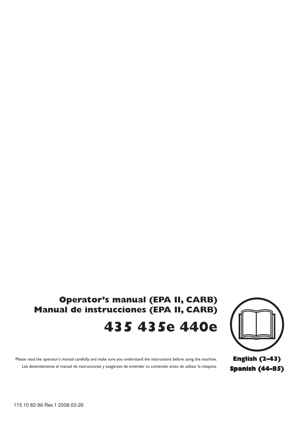 Husqvarna 355FXT  EU User Manual | 92 pages