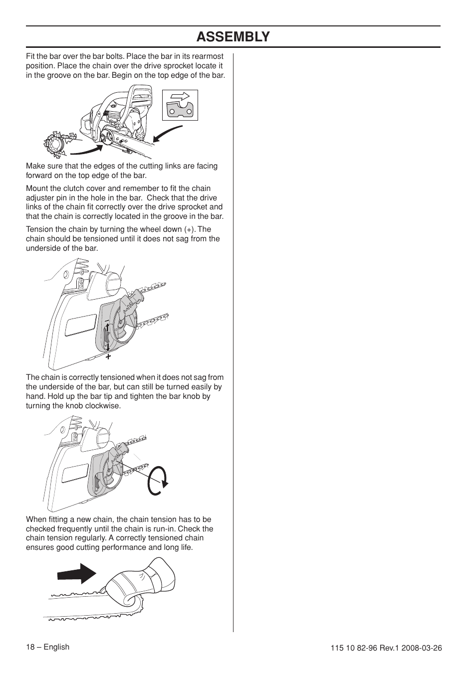 Assembly | Husqvarna 355FXT  EU User Manual | Page 18 / 92