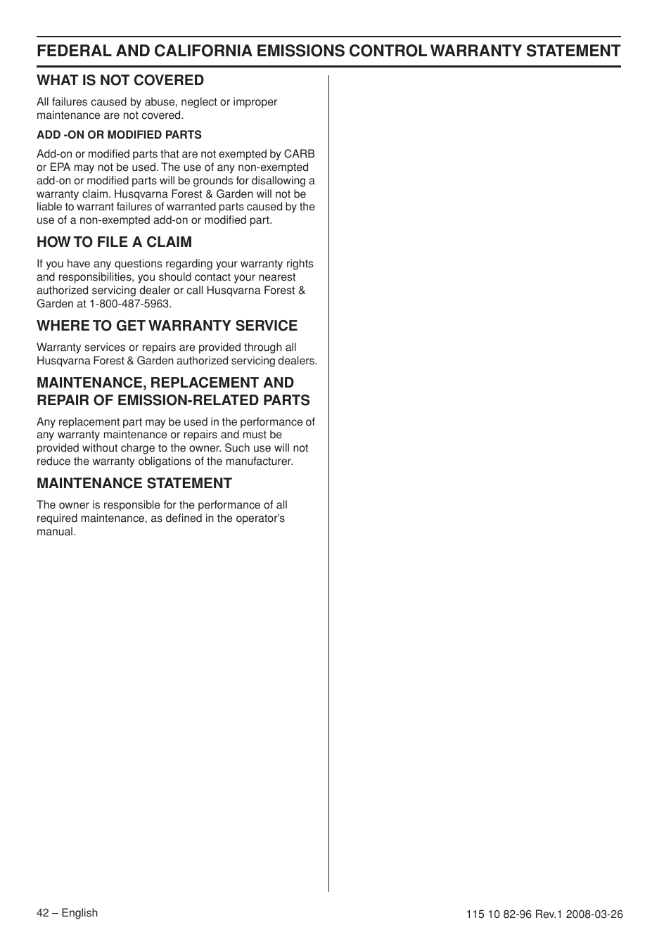 Husqvarna 355FXT  EU User Manual | Page 42 / 92