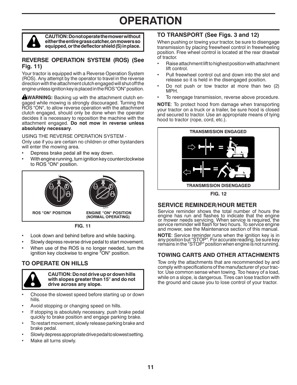 Operation | Husqvarna 96045002100 User Manual | Page 11 / 44