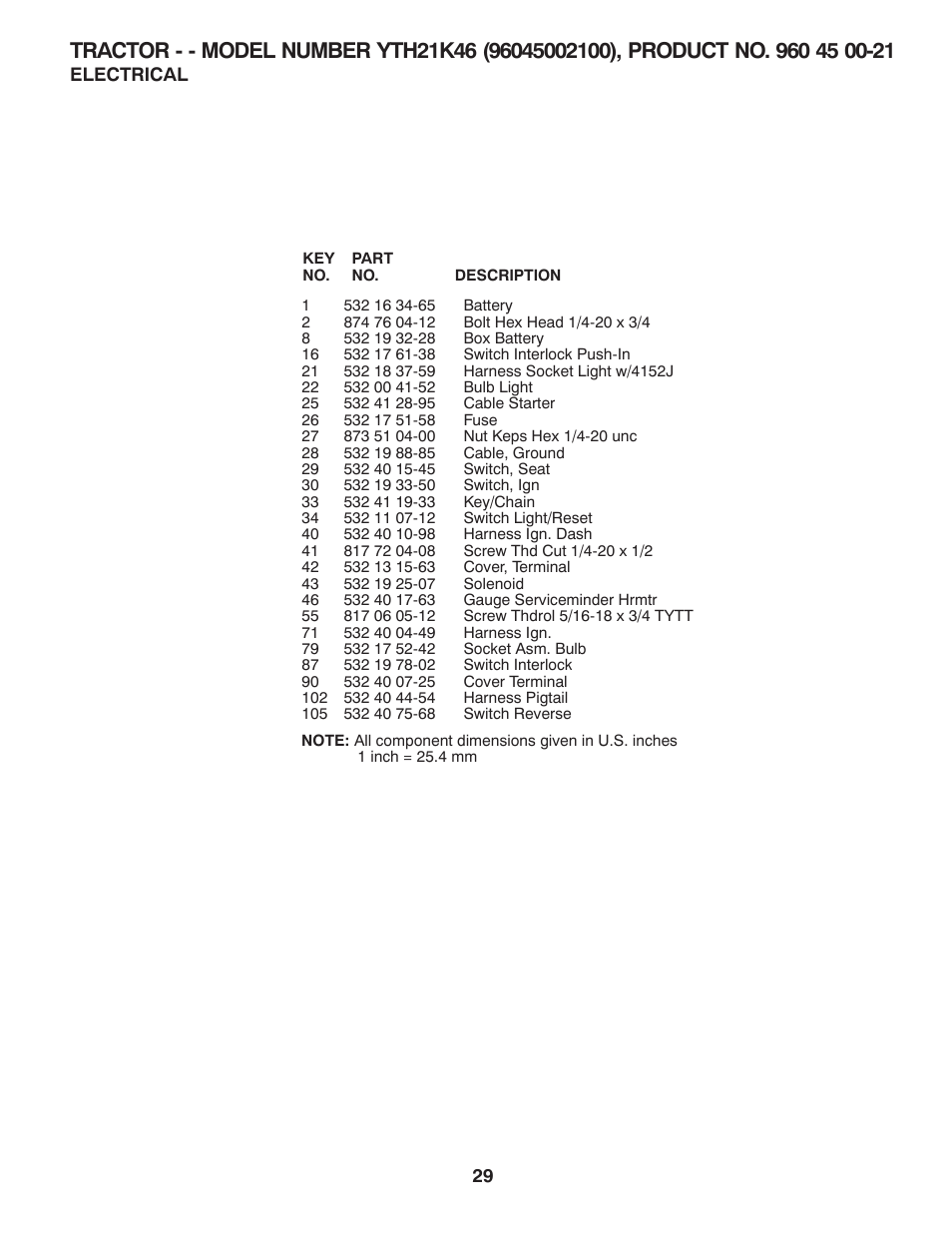 Husqvarna 96045002100 User Manual | Page 29 / 44