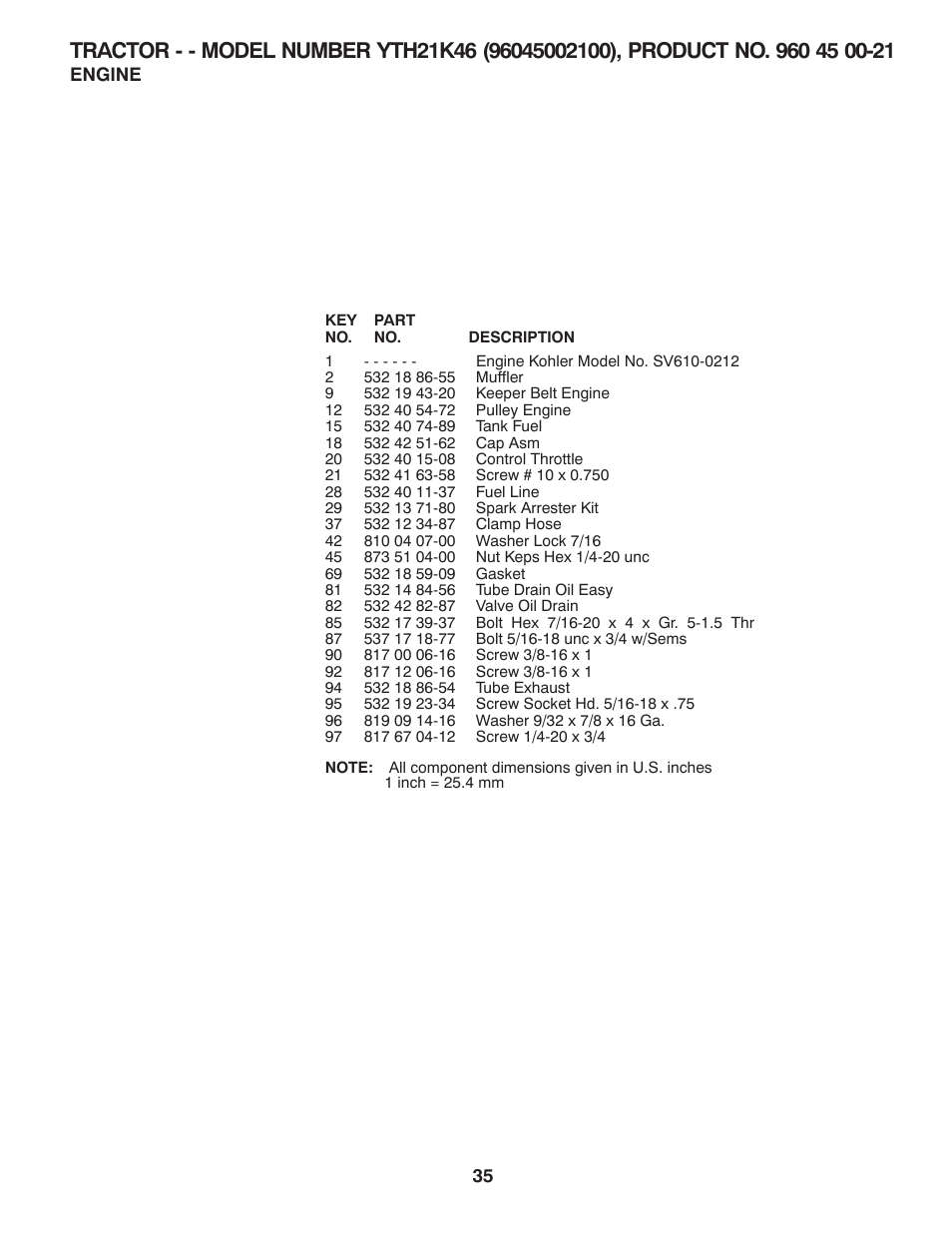 Husqvarna 96045002100 User Manual | Page 35 / 44