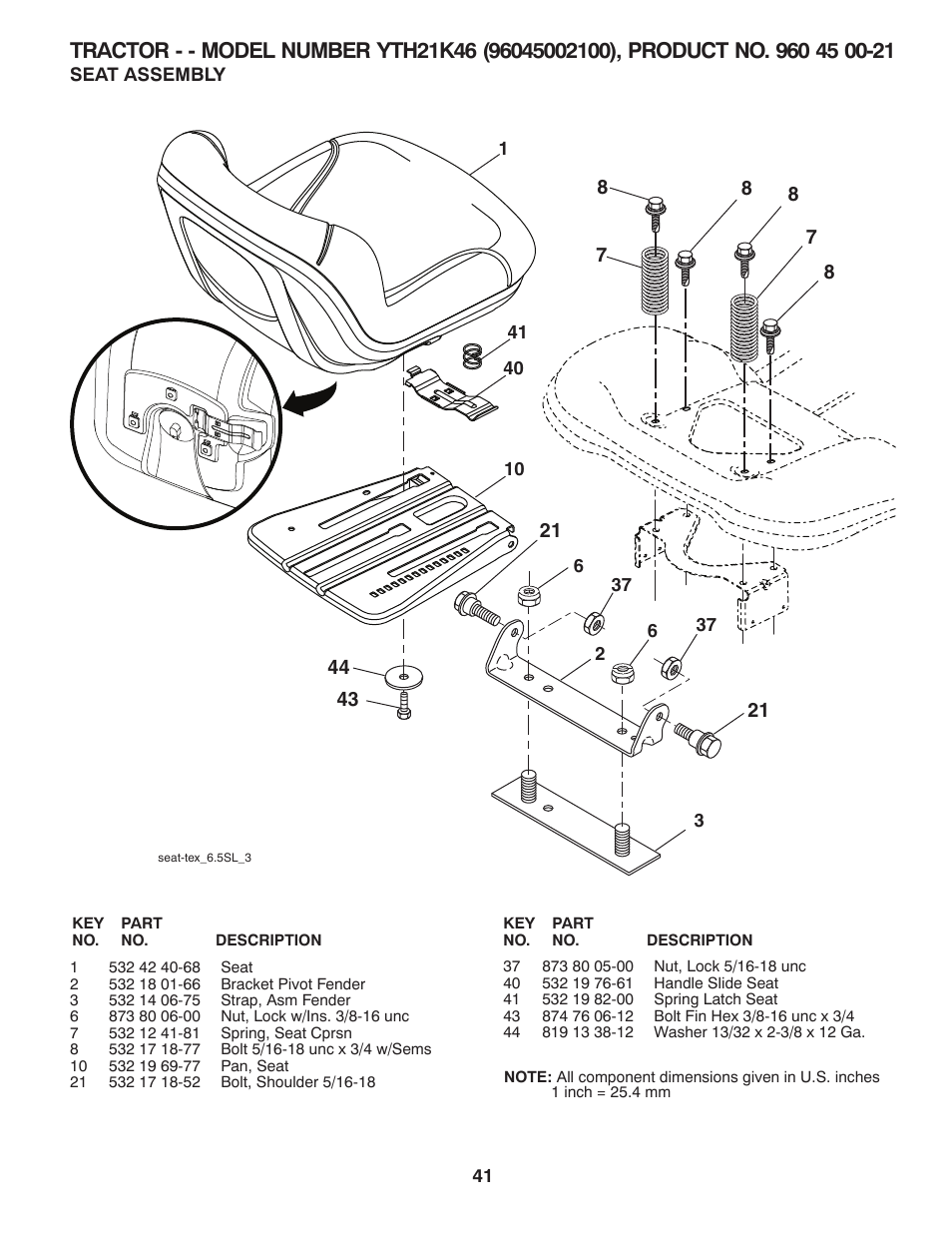 Husqvarna 96045002100 User Manual | Page 41 / 44