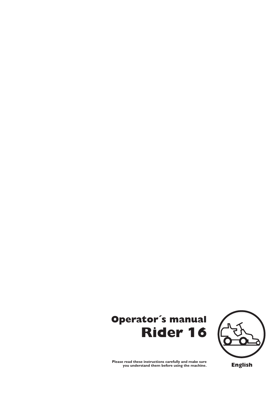 Husqvarna 16 User Manual | 52 pages