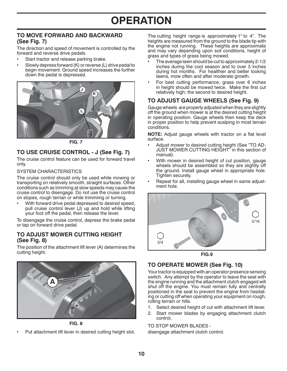 Operation | Husqvarna 2042 LS (CA) User Manual | Page 11 / 46